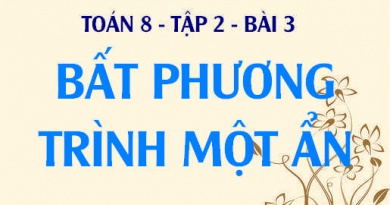 Bất phương trình một ẩn là gì? Cách tìm tập nghiệm của bất phương trình - Toán 8 tập 2 bài 3